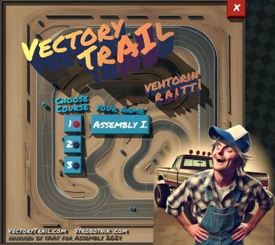 Vectory Trail game using Dynamic 3D Text